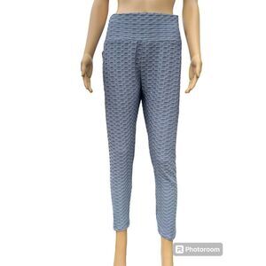 New W & J Women Anti-Cellulite Yoga Pants High Waist Ruched Butt Lift Leggings.
